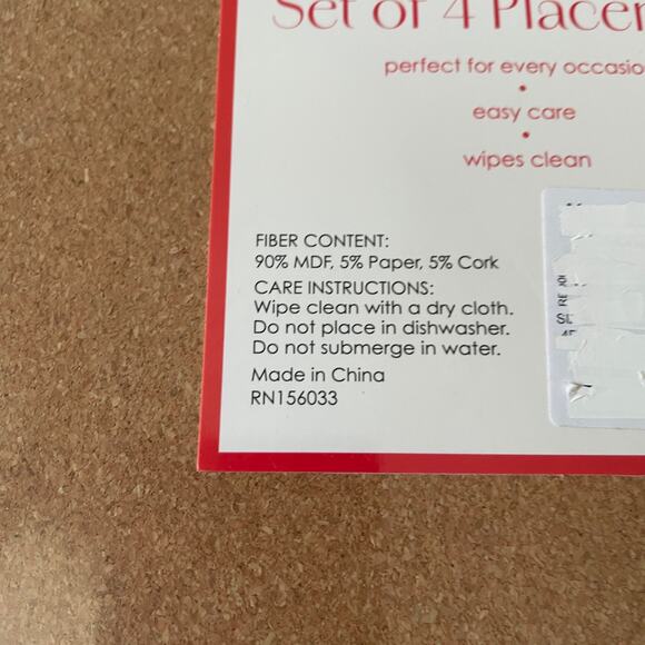 New Thick Round Summer WATERMELON Slice Placemats W/ Cork Backing 15in Set of 4 - Picture 8 of 9